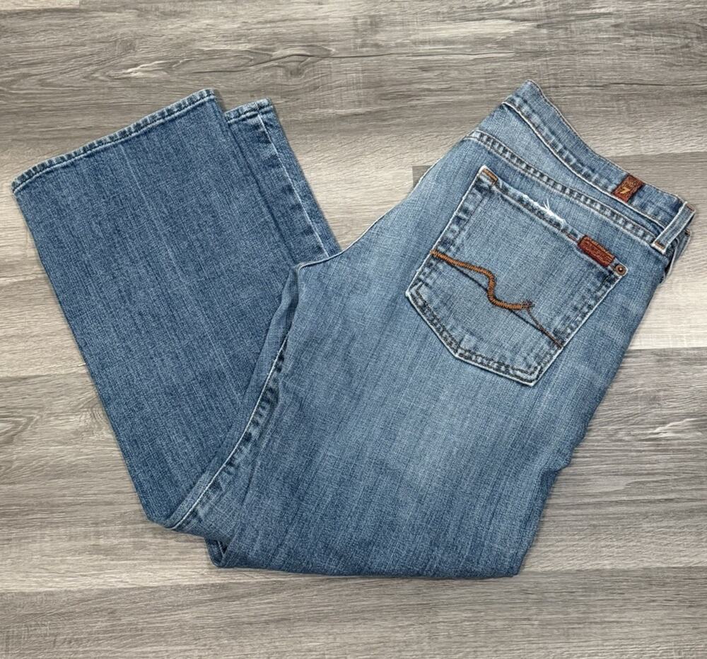 7 For All Mankind Jeans Women’s 31 Bootcut Blue Denim 26” Inseam Y2K